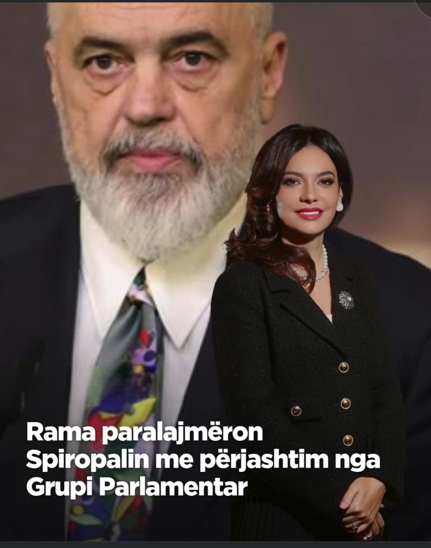 Rama paralajmëron Spiropalin me përjashtim nga Grupi Parlamentar