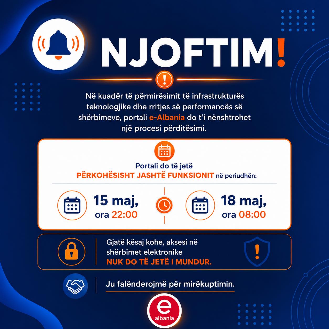 ÇFARË PO NDODH? E-ALBANIA JASHTË FUNKSIONIT TOTAL PËR DISA DITË