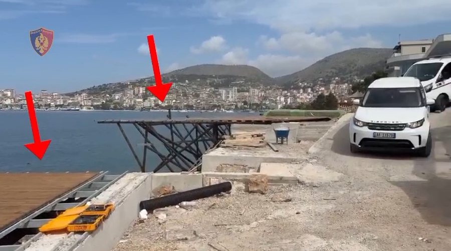 SARANDË/ ARRESTOHEN 8 PERSONA PËR NDËRTIM TË PALIGJSHËM NË PLAZH, NJË TJETËR NË KËRKIM