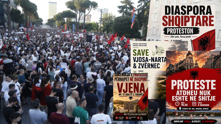 REVOLTA PËR ZVËRNECIN KALON KUFIJTË, DIASPORA SHQIPTARE PARALAJMËRON PROTESTA NË PESË KRYEQYTETE EUROPIANE