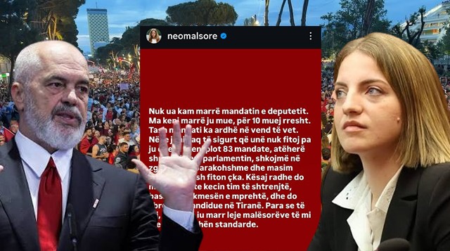 MARJANA KOÇEKU SFIDON RAMËN/ SHPËRNDANI KUVENDIN DHE TË SHKOJMË NË ZGJEDHJE TË PARAKOHSHME